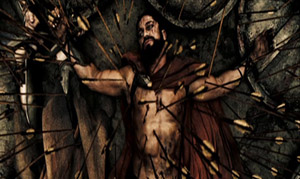 La Mort de Leonidas dans 300